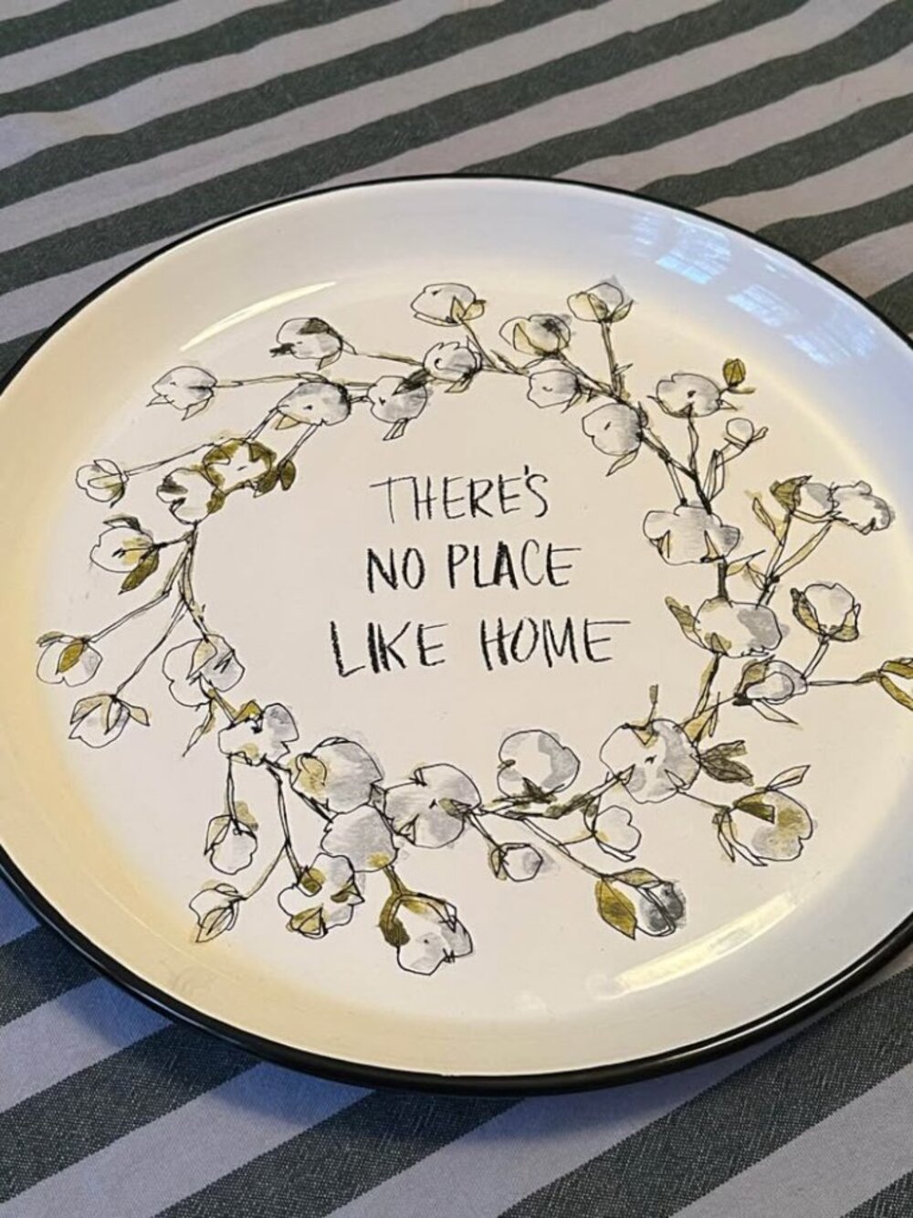 Metal Tray or Platter - There’s No Place Like Home Farmhouse Decor